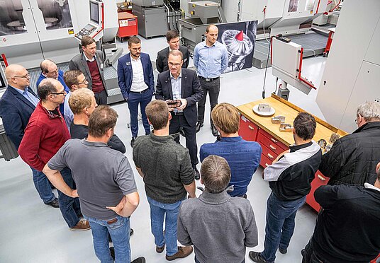 The additive manufacturing workshop on the Hermle premises in Gosheim